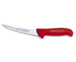 Nóż trybownik Dick ERGOGRIP 8298115- 15 cm wygięty elastyczny czerwony