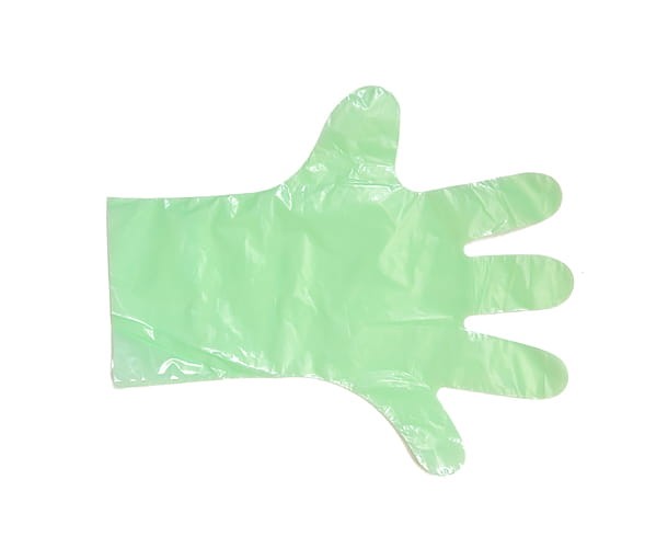 Rękawice foliowe jednorazowe długie 35 cm zielone 100 szt.