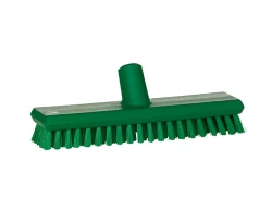 Szczotka Vikan 70412 z przepływem wody twarde włosie 270 mm zielona