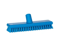 Szczotka Vikan 70413 z przepływem wody twarde włosie 270 mm niebieska