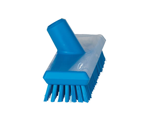 Szczotka Vikan 70413 z przepływem wody twarde włosie 270 mm niebieska