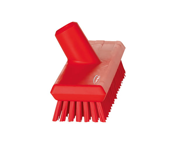 Szczotka Vikan 70414 z przepływem wody twarde włosie 270 mm czerwona