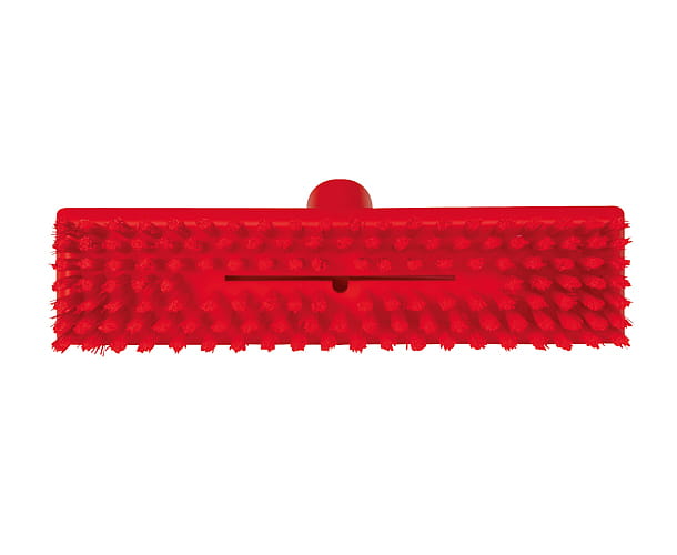 Szczotka Vikan 70414 z przepływem wody twarde włosie 270 mm czerwona