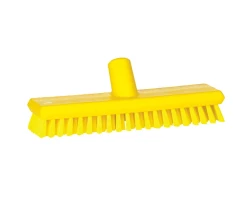 Szczotka Vikan 70416 z przepływem wody twarde włosie 270 mm żółta