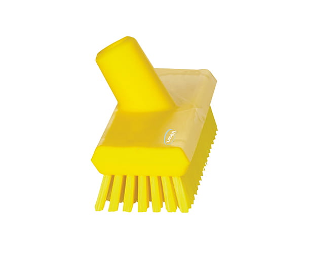 Szczotka Vikan 70416 z przepływem wody twarde włosie 270 mm żółta