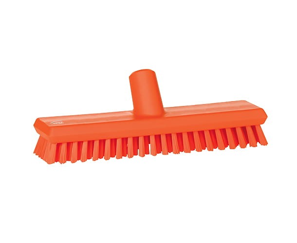 Szczotka Vikan 70417 z przepływem wody twarde włosie 270 mm pomarańczowa