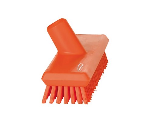 Szczotka Vikan 70417 z przepływem wody twarde włosie 270 mm pomarańczowa
