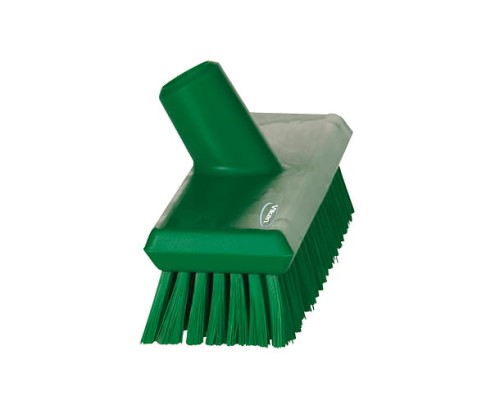 Szczotka Vikan 70432 z przepływem wody średnio twarde włosie 270 mm zielona