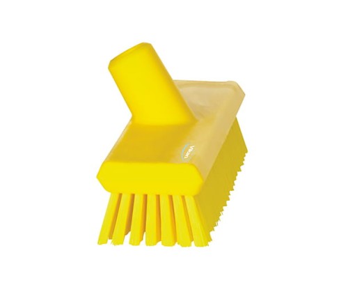 Szczotka Vikan 70436 z przepływem wody średnio twarde włosie 270 mm żółta