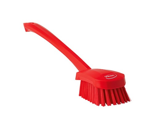 Szczotka ręczna Vikan 41864 twarde włosie 415 mm czerwona