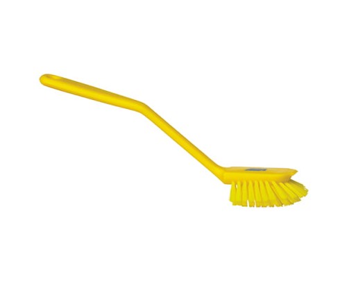 Szczotka ręczna Vikan 42376 średniej twardości włosie 280 mm żółta