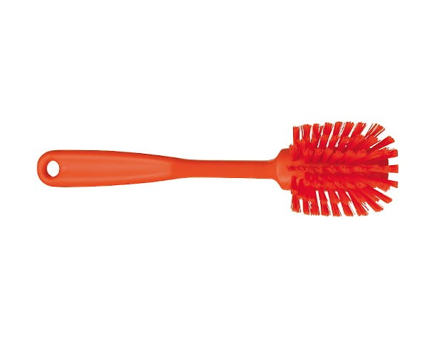 Szczotka ręczna Vikan 42377 średniej twardości włosie 280 mm pomarańczowa