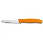 Nóż do obierana warzyw i owoców Victorinox 6.7606.L119 - 8 cm prosty pomarańczowy