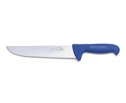 Nóż masarski blokowy Dick ERGOGRIP 8234823 - 23 cm prosty szeroki niebieski