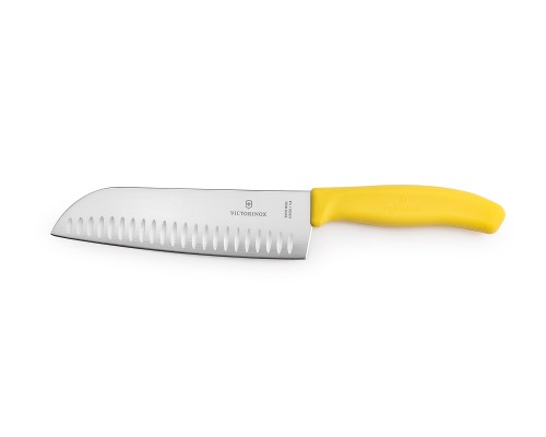 Nóż Victorinox 6.8526.17L8 Santoku żółty 17cm