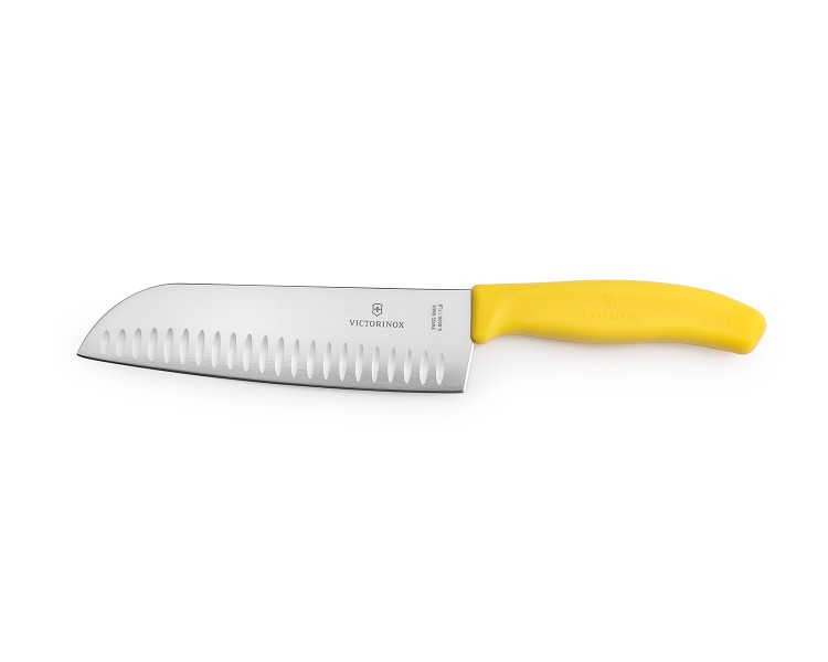 Nóż Victorinox 6.8526.17L8 Santoku żółty 17cm