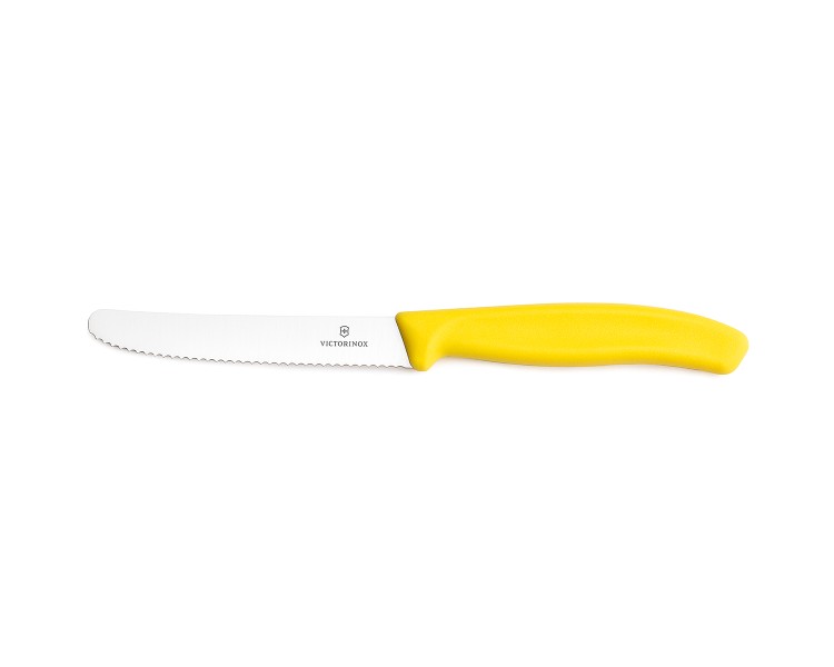 Nóż Victorinox 6.7836.L118 do obierania warzyw i owoców - 11 cm prosty żółty
