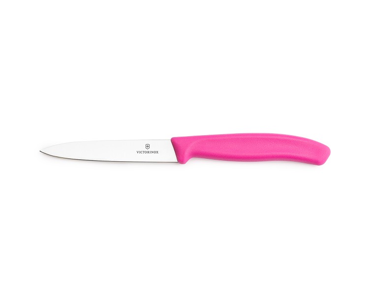 Nóż do warzyw Victorinox 6.7706.L115 - 10 cm prosty różowy