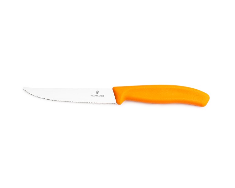 Nóż do steków Victorinox 6.7936.12L9 pomarańczowy 12 cm