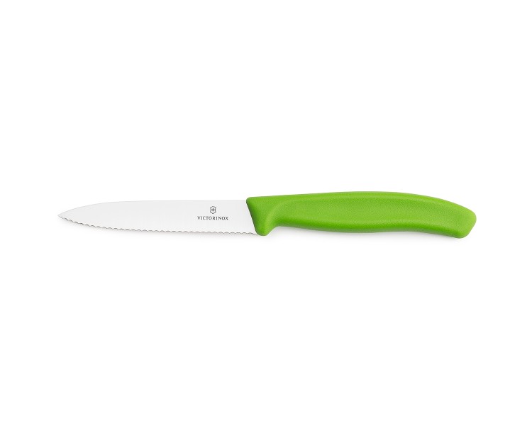 Nóż do warzyw i owoców Victorinox 6.7736.L4 - 10 cm zielony