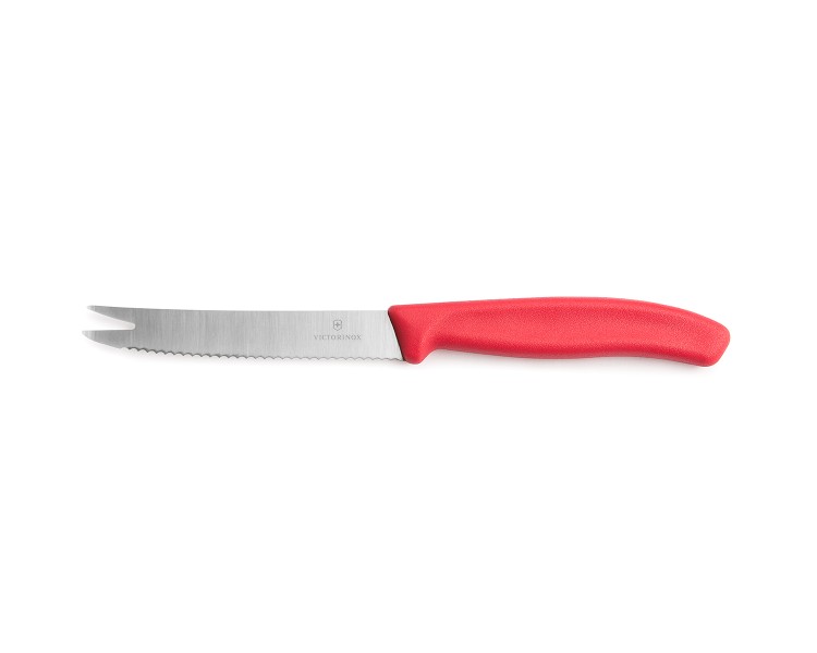 Nóż do sera i wędlin Victorinox 6.7861.C1 - 11 cm czerwony