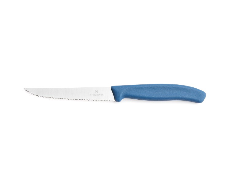 Nóż do steków Victorinox 6.7232.C1 - 11 cm niebieski