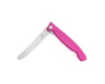 Nóż do warzyw składany Victorinox 6.7836.F5B - 11 cm z ząbkami różowy