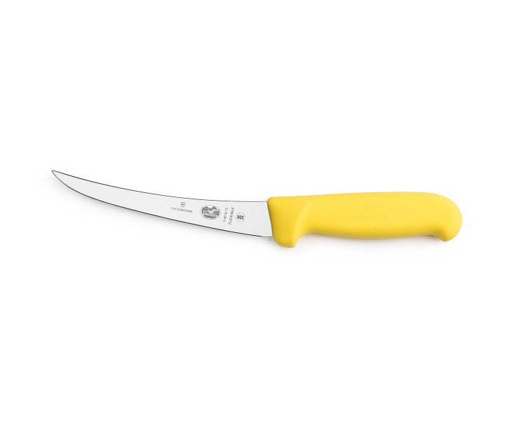 Nóż trybownik Victorinox 5.6618.15 15 cm wygięty elastyczny żółty