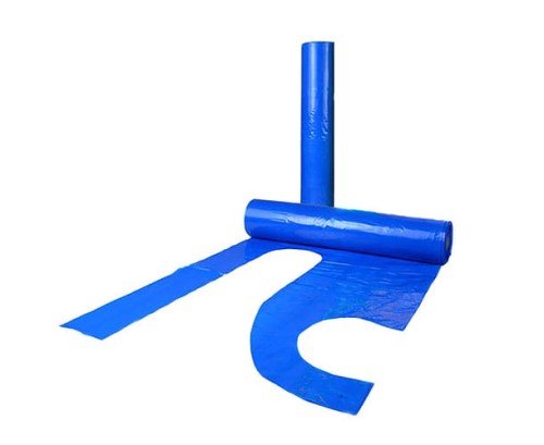 Fartuch foliowy 90/150 z folii H-35 mic. na rolce 50 szt niebieski