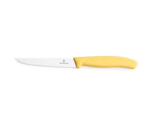 Nóż do steków Victorinox 6.7238.C1 - 11 cm żółty