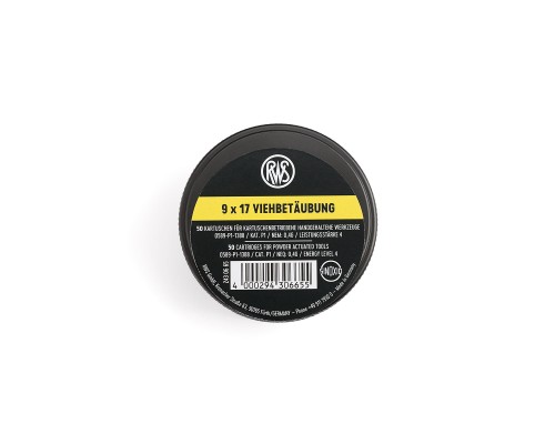 Ładunki do aparatu ubojowego RWS 9 x 17 mm żółte 50 szt.