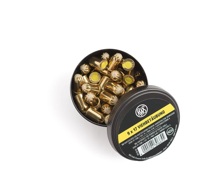 Ładunki do aparatu ubojowego RWS 9 x 17 mm żółte 50 szt.