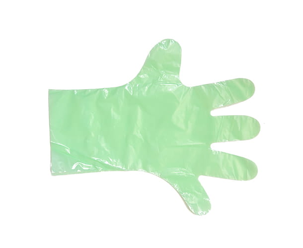 Rękawice foliowe jednorazowe długie 38 cm zielone 100 szt