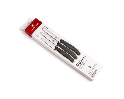 Zestaw 3 noży kuchennych Victorinox 6.7113.34 - czarny