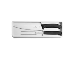 Zestaw noża kuchennego z widelcem Victorinox 6.7133.2G czarny