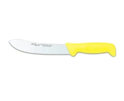 Nóż masarski Polkars  nr 7 - 17,5 cm wygięty twardy żółty