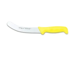 Nóż masarski Polkars nr 8 - 17,5 cm wygięty twardy żółty