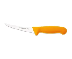 Nóż Giesser 2535 13 trybownik - 13 cm wygięty elastyczny żółty