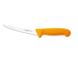 Nóż Giesser 2535 15 trybownik - 15 cm wygięty elastyczny żółty