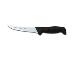 Nóż masarski Polkars 16 - 15 cm wygięty, półelastyczny czarny