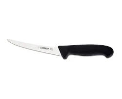 Nóż Giesser 2505 15  trybownik - 15 cm wygięty półelastyczny czarny