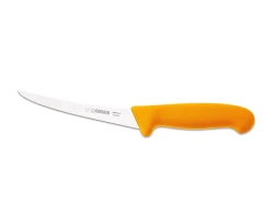 Nóż Giesser 2505 15  trybownik - 15 cm wygięty półelastyczny żółty