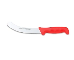 Nóż masarski Polkars nr 8 - 17,5 cm wygięty twardy czerwony