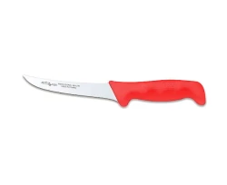 Nóż masarski Polkars 16 - 15 cm wygięty, półelastyczny czerwony