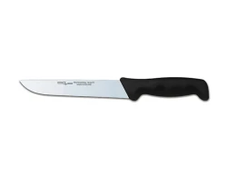 Nóż masarski Polkars nr 5 - 17,5 cm prosty twardy czarny