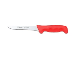 Nóż masarski Polkars 13 - 15 cm prosty twardy czerwony